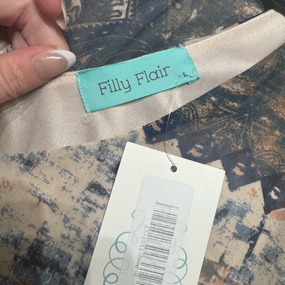 Filly Flair Earthy Patterned Dress - Picture 4 of 4